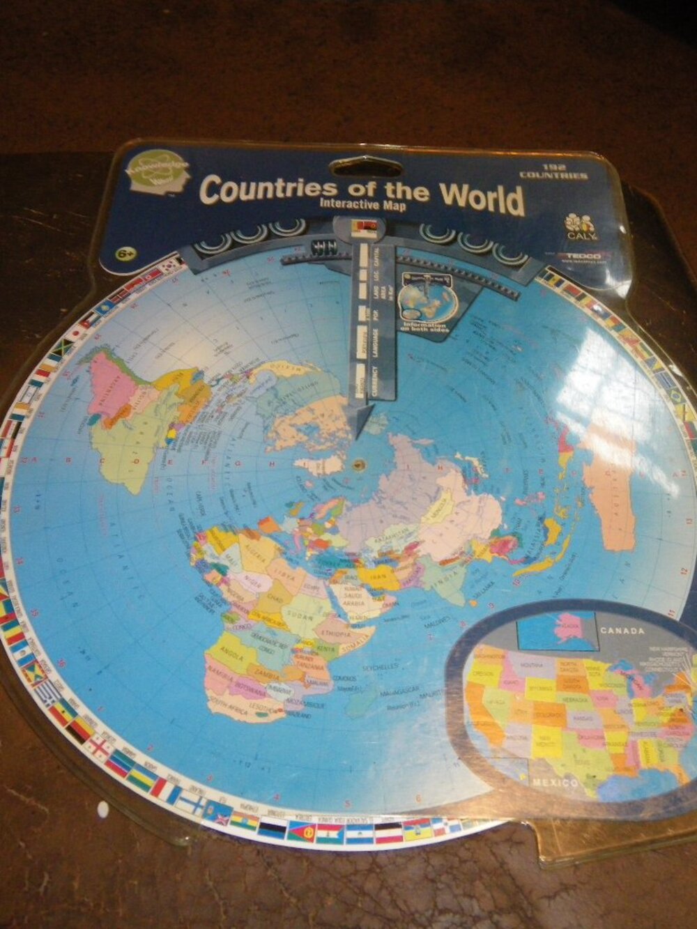Countries of The World Interactive Geography Fact Finder Map Wheel 192 Countries